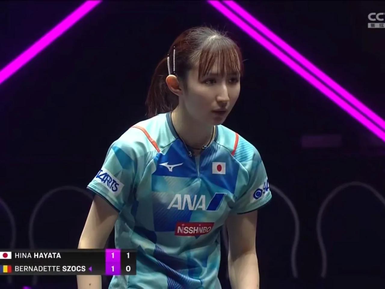 女单1/4决赛，早田希娜成功闯进4强👍
早田希娜🇯🇵3-2斯佐科斯🇷🇴