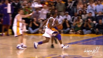 高清动图！科比双杀太阳！