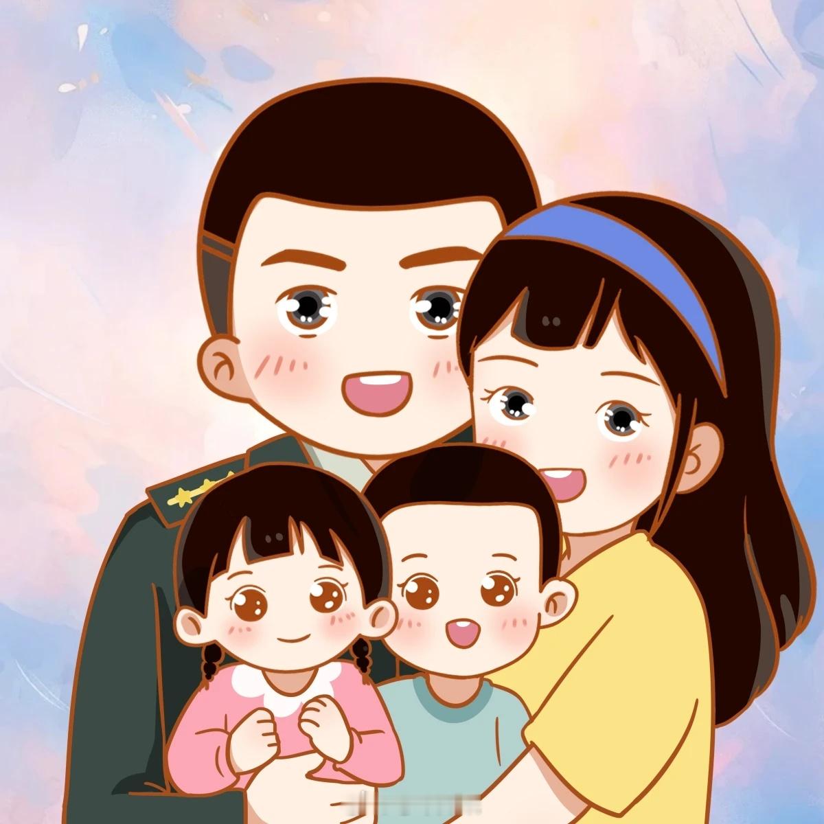 #迷彩军恋[超话]#温馨的亲子头像来咯[送花花]来源​​​