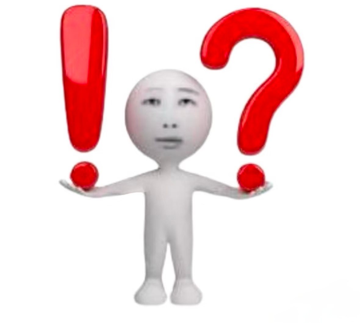 Share | Wechat | 表情包 | 抽象 | 问号 
