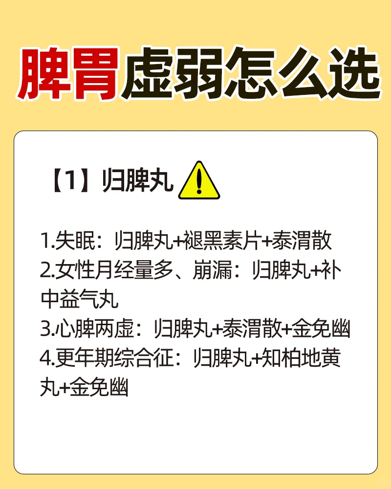 脾虚不可怕，脾胃虚弱不知道怎么选👇