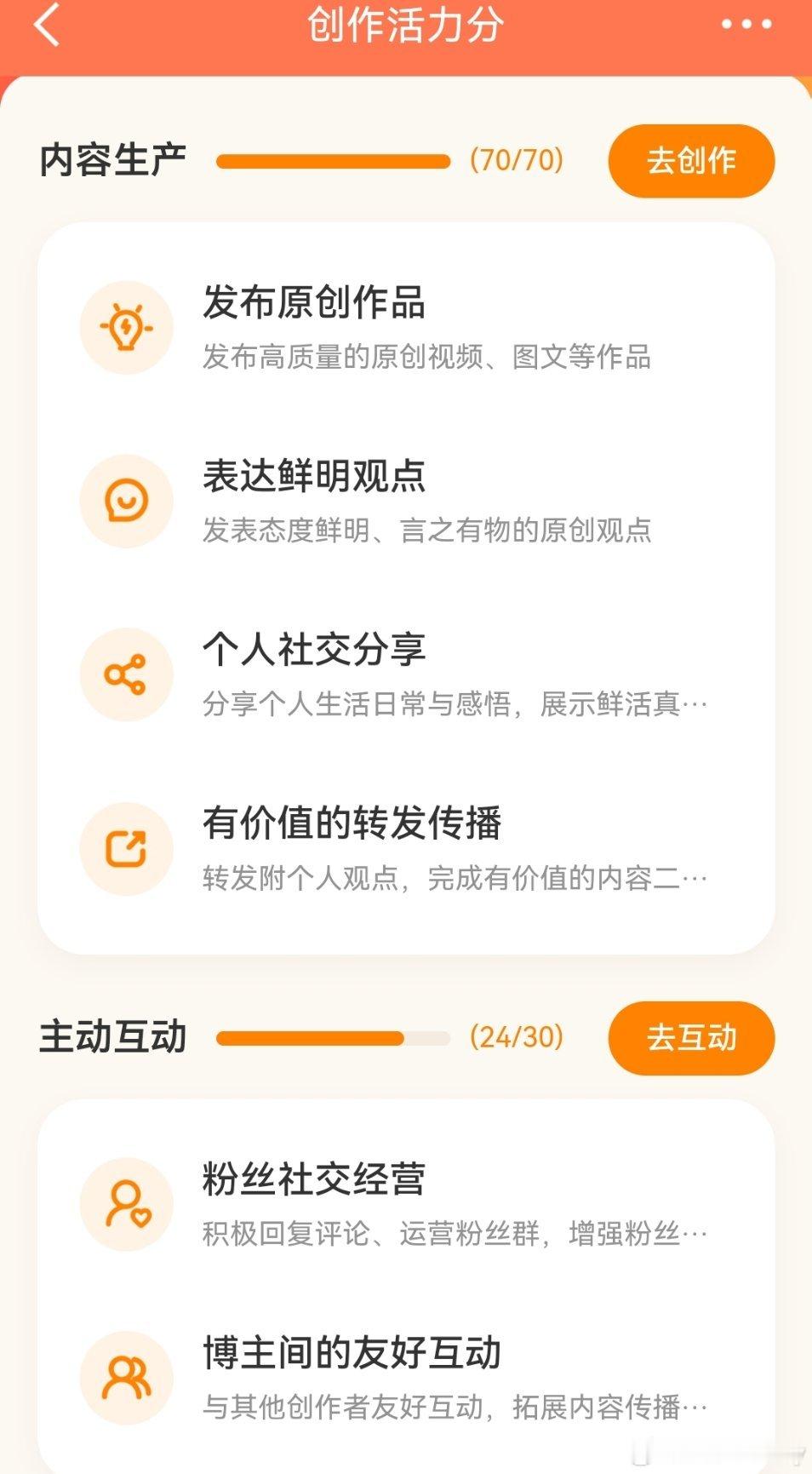 现在微博平台推出创作活力分评分系统，也促使我可以在评论区要多跟大家互动。上周的创