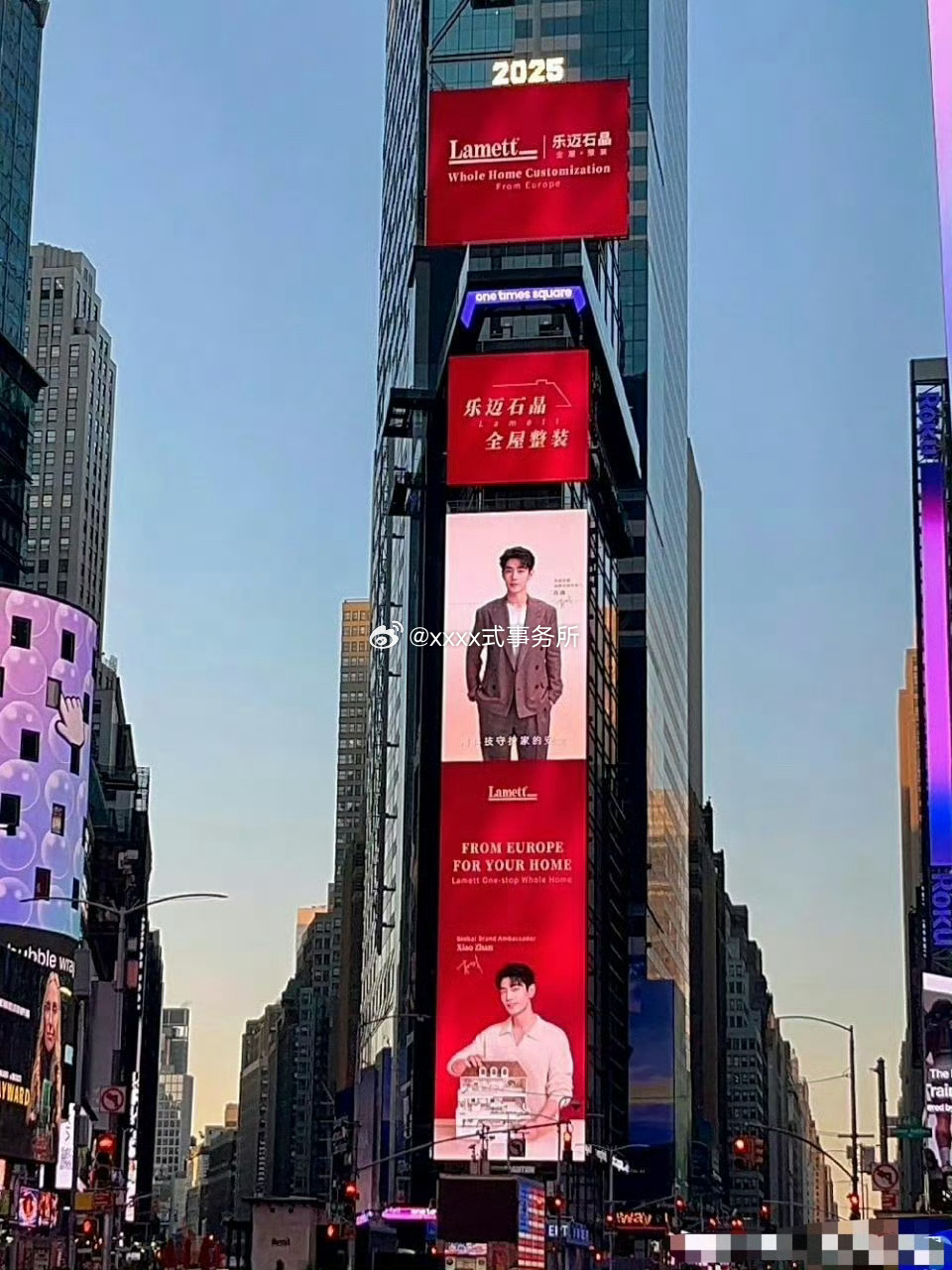 肖战乐迈石晶续约，还为代言人点亮全球大屏，已经数不清这是今年第几个和他续约的品牌