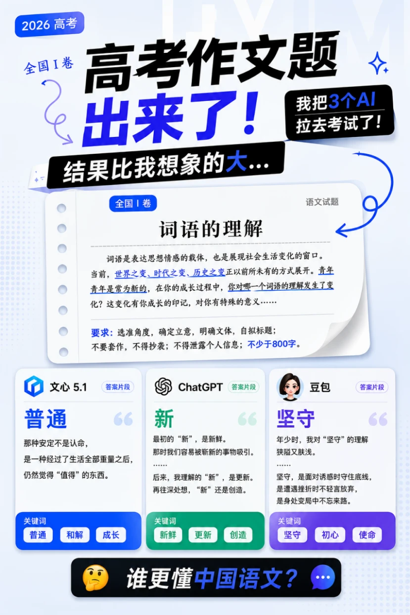 AI能写好语文作文吗？实测AI作文能力！