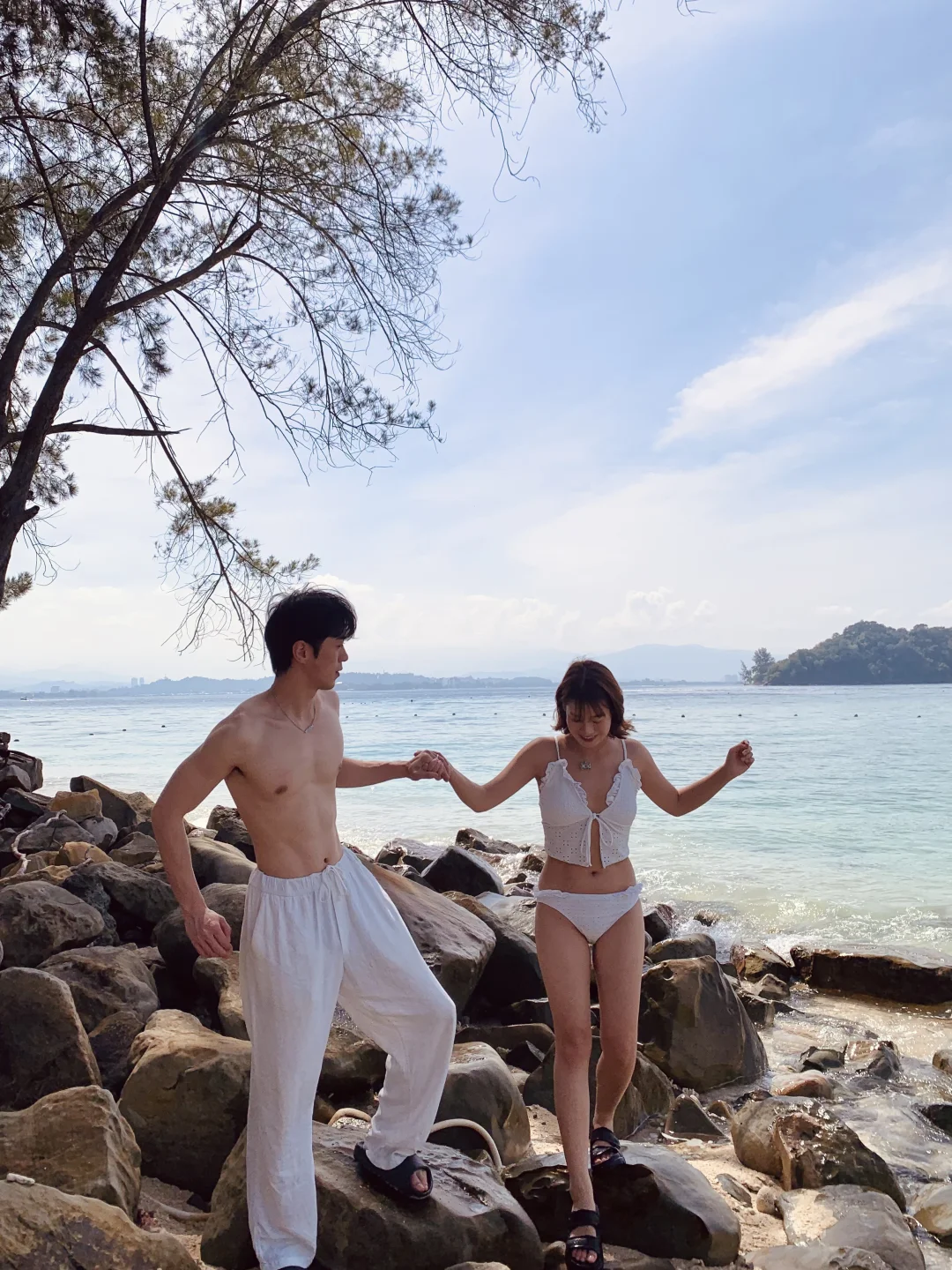 夏天 海边和爱人一起💙人生合照有了