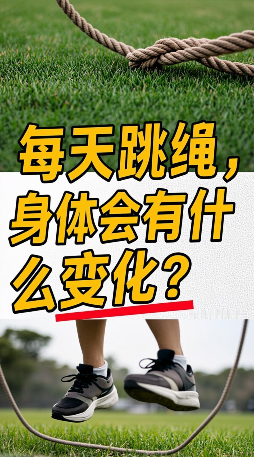 每日坚持跳绳，身体会出现显著改变。
       就体重而言，我有个老朋友每日坚