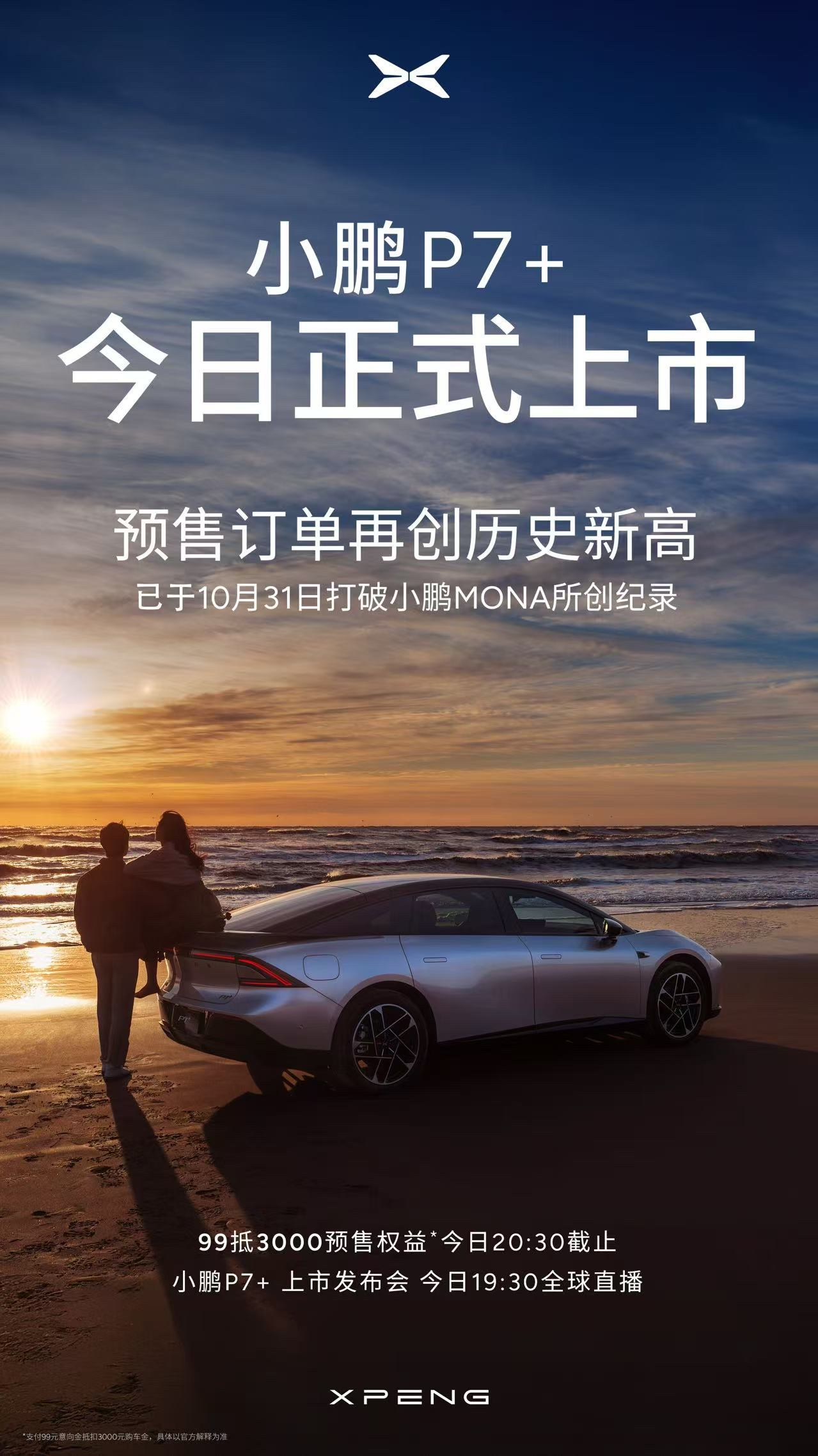 来做鹏友么？小鹏P7+预售创小鹏历史新高，打破MONA所创纪录，从最近的活动来看