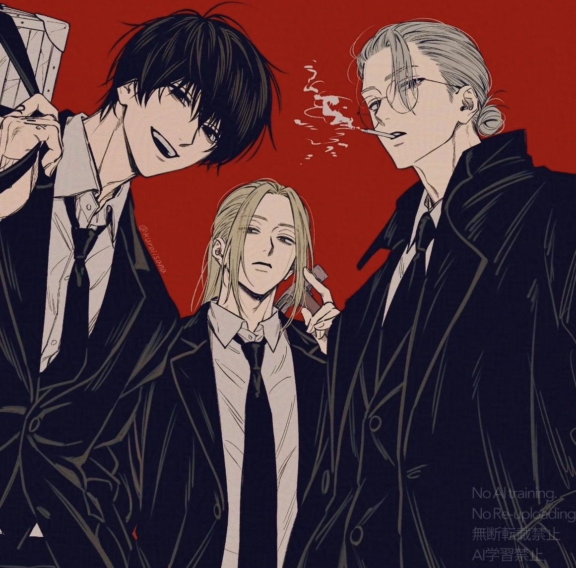 金秋壁纸大放送金秋产粮节好帅的画风  : kuroiisana 