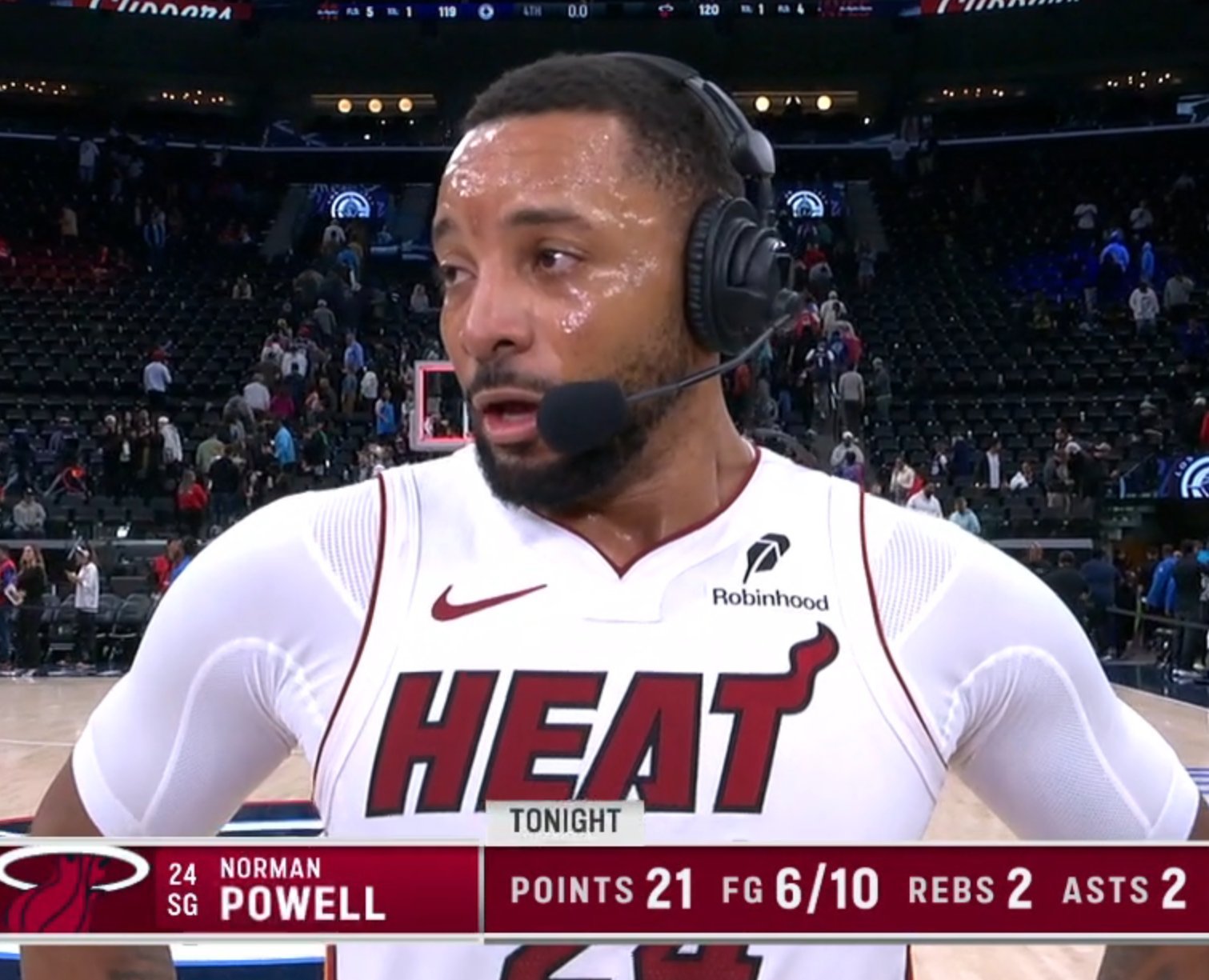 上一场有豹哥就好了，没关系，背靠背赢下这么强的队今天这场胜利是热火赛季最佳比赛n