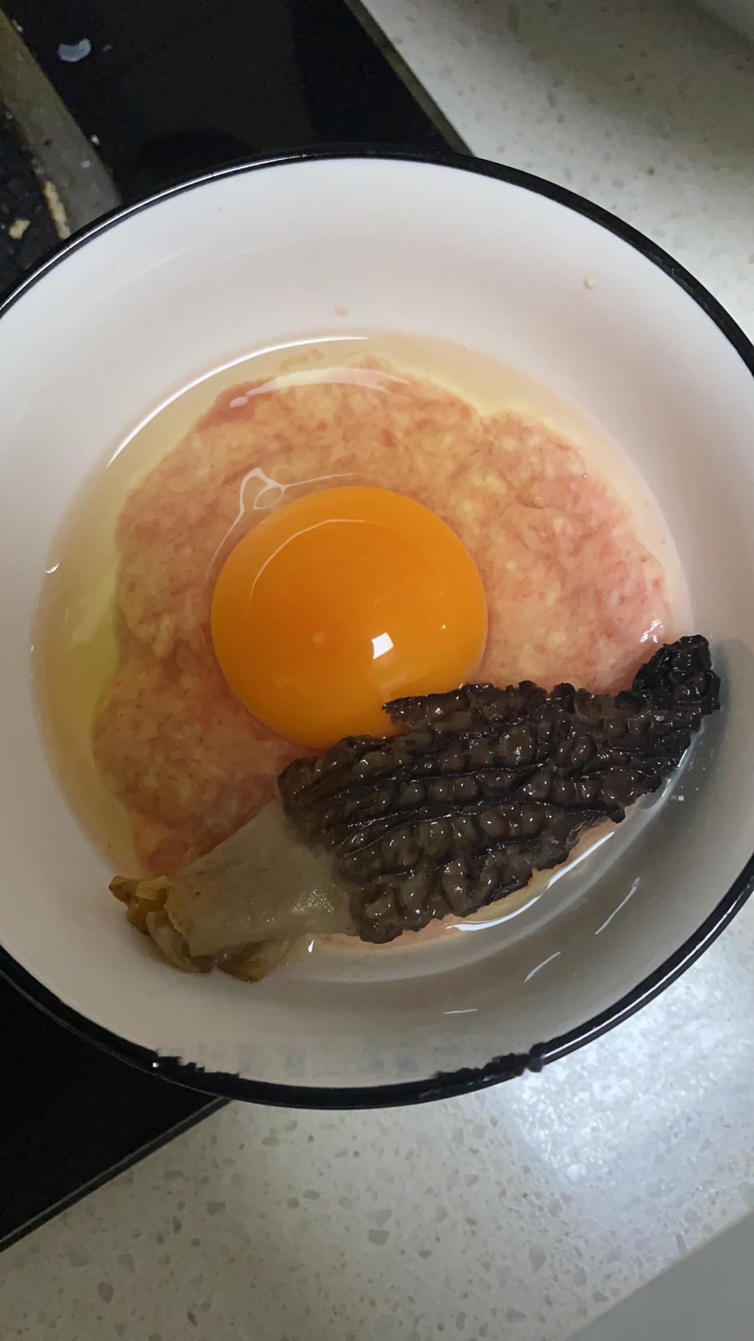 #今日晚餐 羊肚菌淮山肉泥鸡蛋汤
