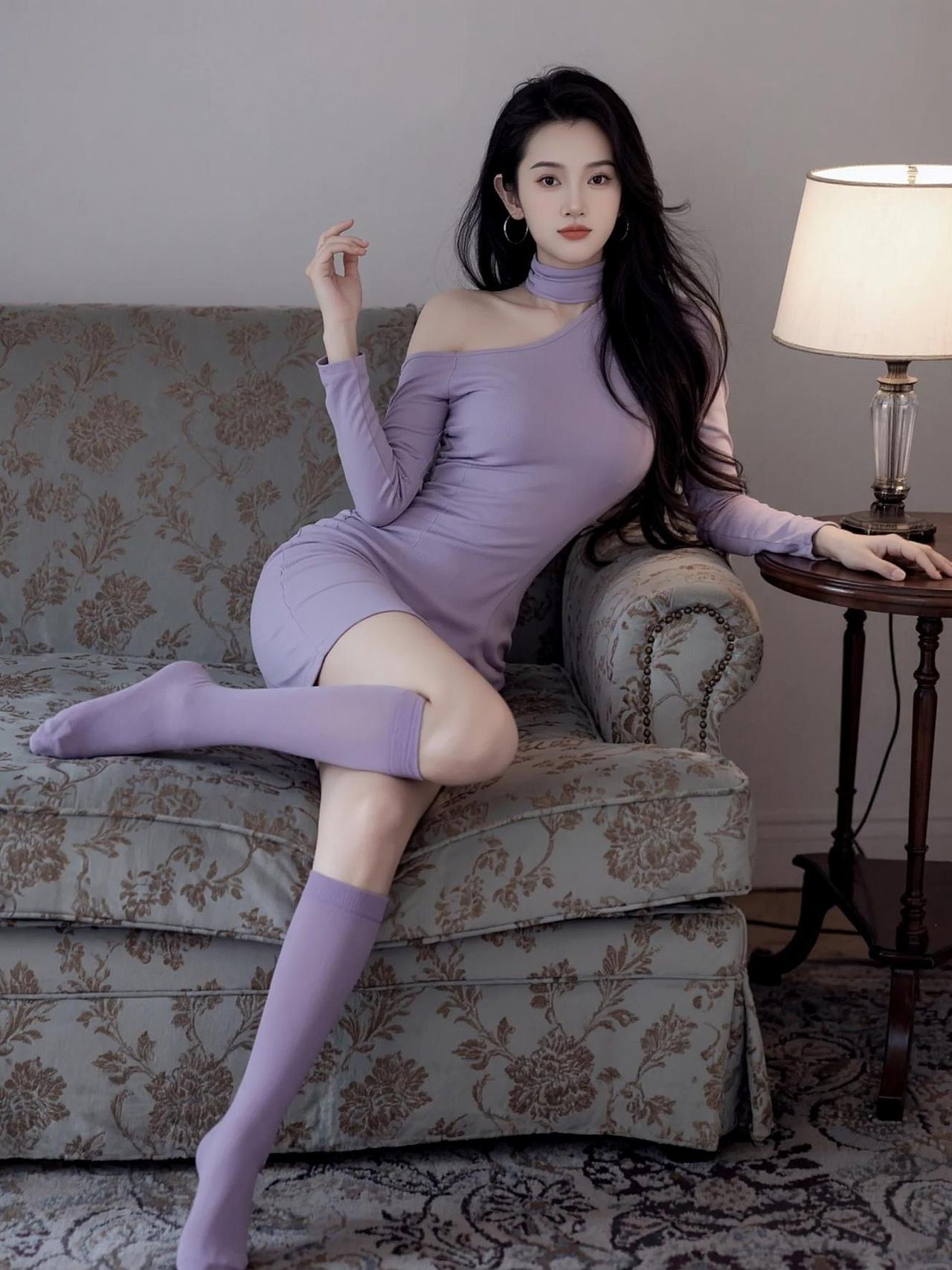 AI淡紫氛围感写真 抖音ai创作 抖音玩法合伙人计划。