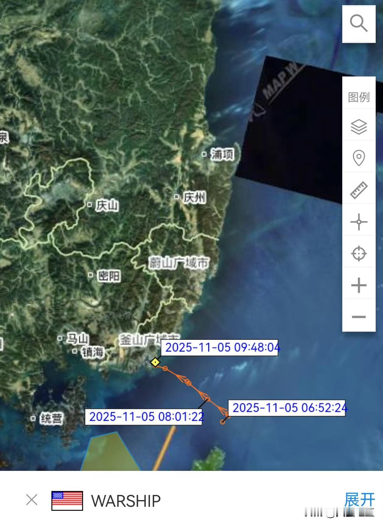 11月5号，美国海军钱瑟勒斯维尔号巡洋舰(DDG-62)停靠韩国釜山，该舰大概率