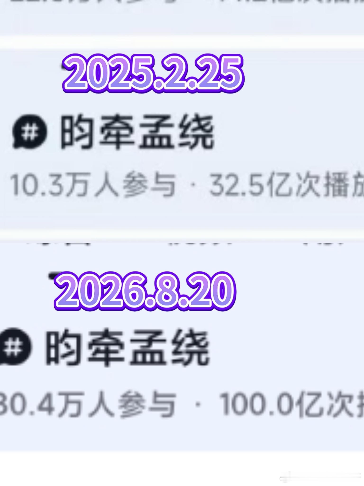 首个抖🎶播放量突破100亿的bg之光！第一且唯一昀牵孟绕破百亿播放