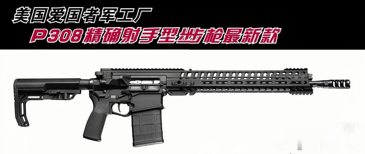 美国爱国者军工厂 P308精确射手型步枪最新款
来自美国爱国者军工厂的P308半