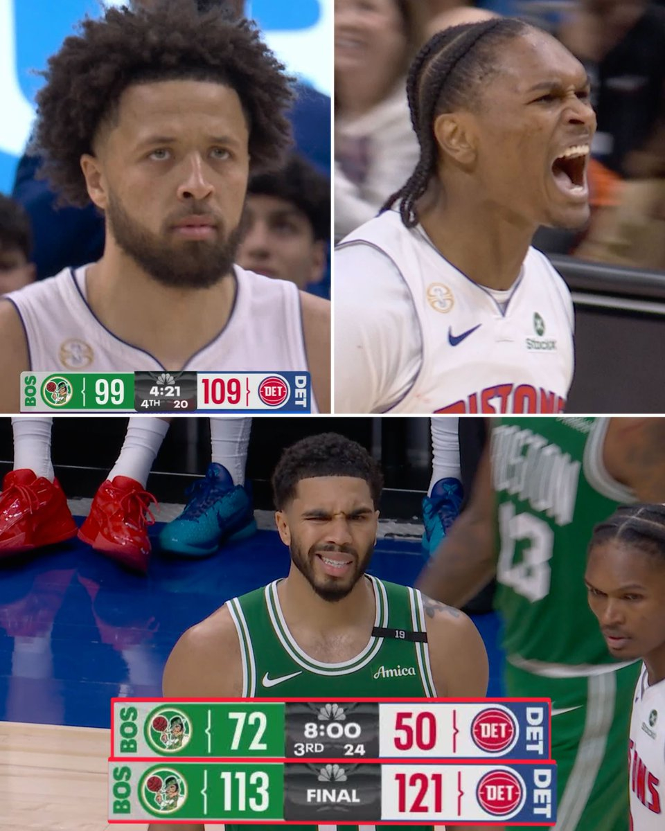 活塞22分逆转凯尔特人塔图姆23中6NBA[超话] NBA揭幕战，凯尔特人遭遇2