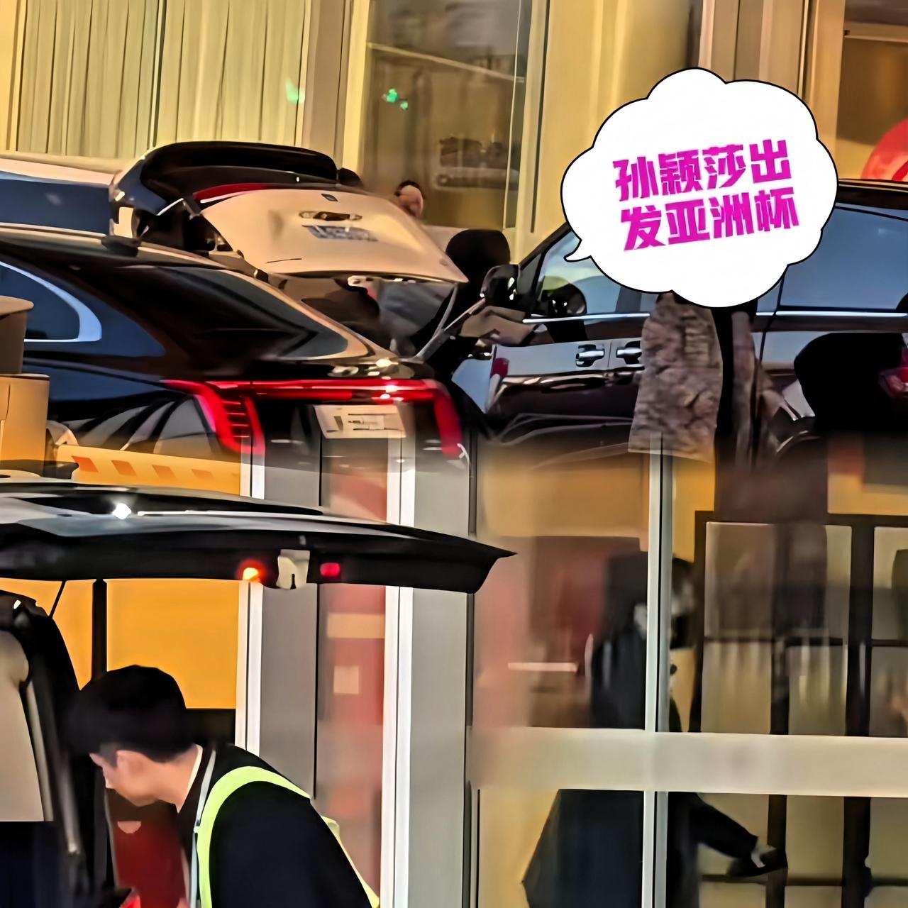 莎莎大头出发去海口打亚洲杯啦！

国乒大部队集体出动，
他俩溜达着走了VIP通道