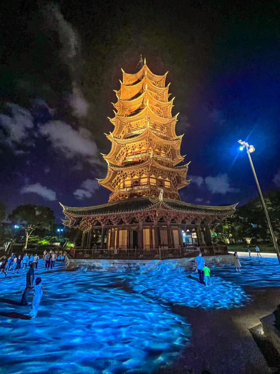 沉浸式夜游盘门‼️真的美如画