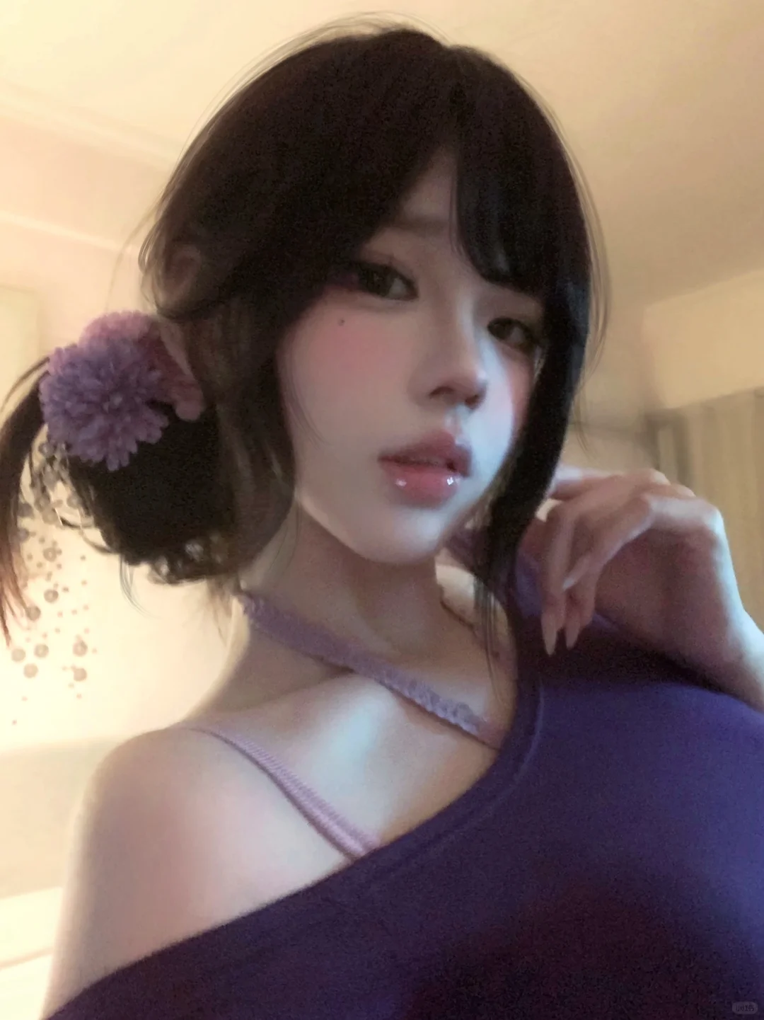 妹妹说紫色很有韵味