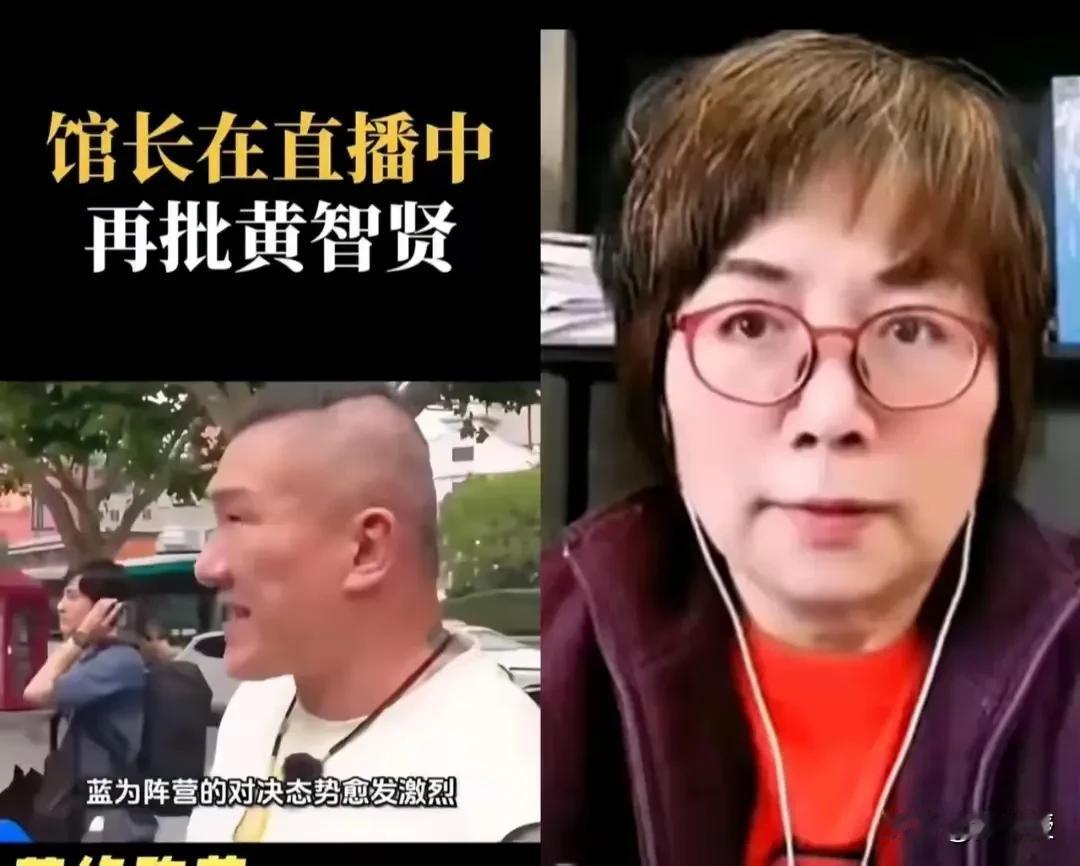 馆长批黄智贤，两人针锋相对
“你住在大陆，却每天批台独，讲统一，说给谁听呢，说给