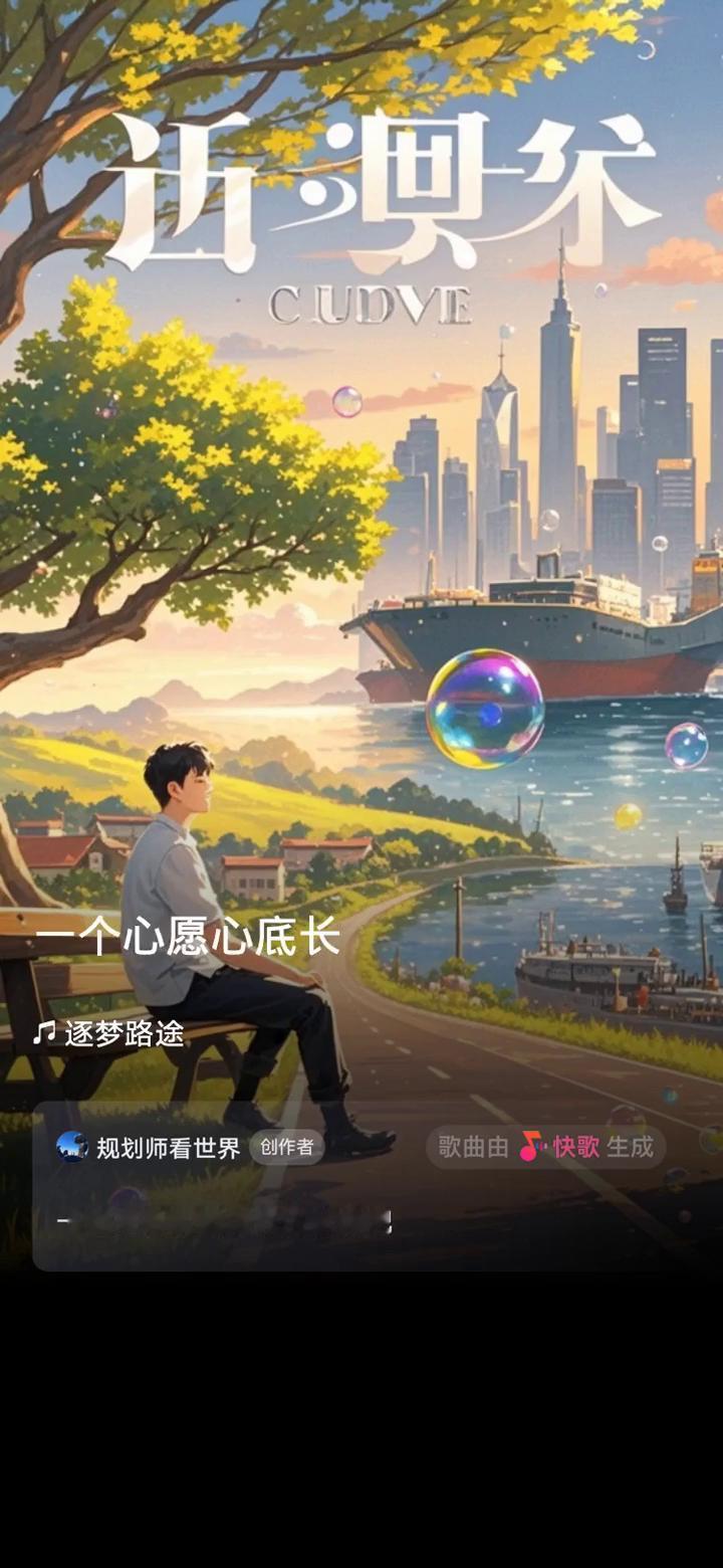 规划师看世界创作者。
歌曲由快歌生成，一起来听听我创作的歌曲。
清清凉凉，有爹娘