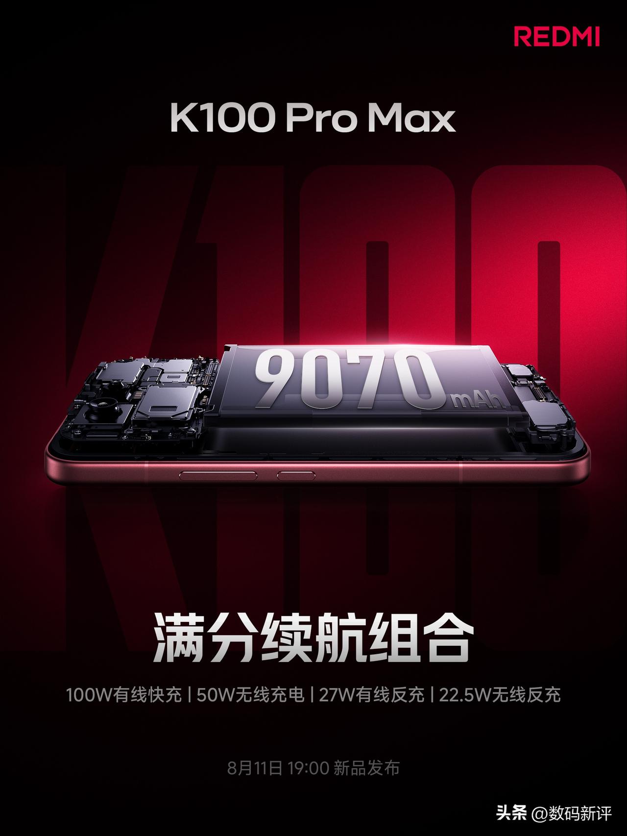 红米K100Promax续航对比上一代提升太多了[奸笑]电池容量提升了一千多，这