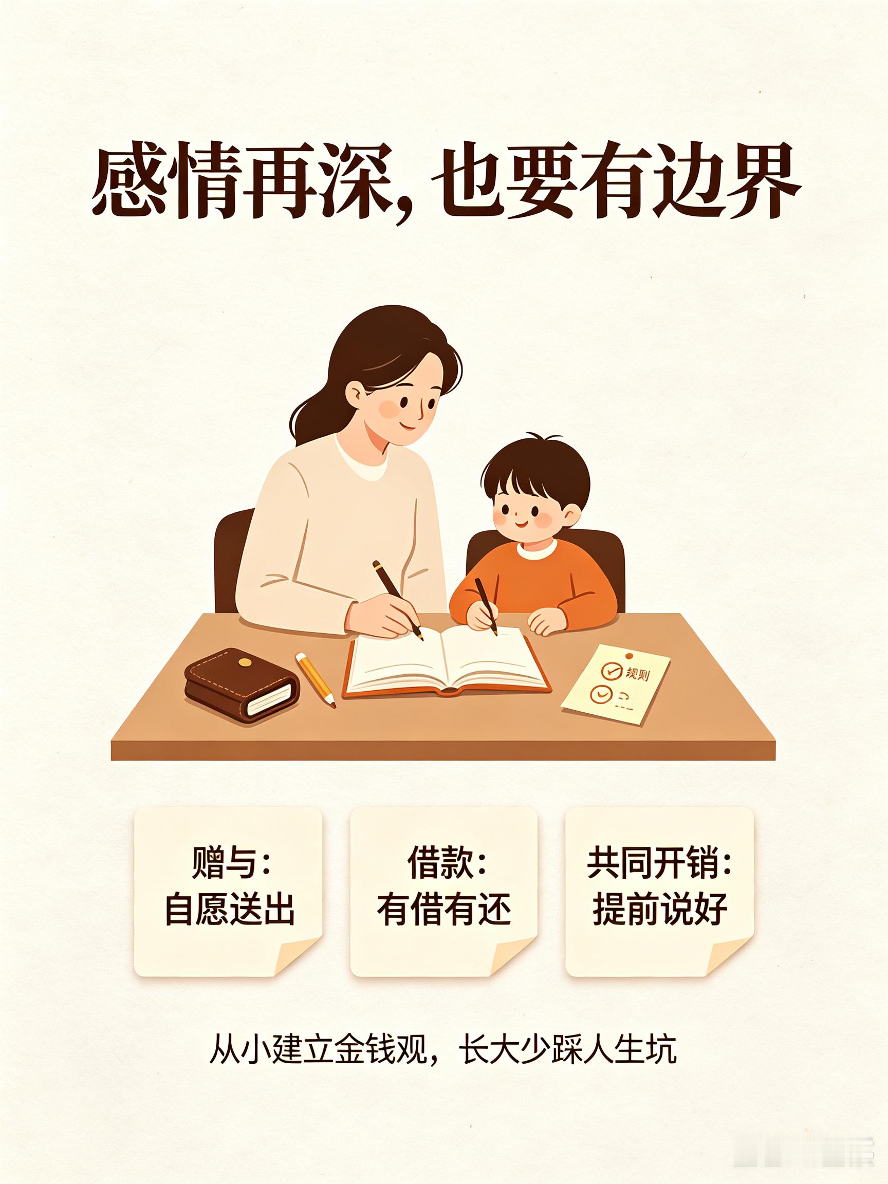 【感情与金钱，父母一定要提前给孩子上的一课】很多家长有一个教育误区：觉得彩礼、婚