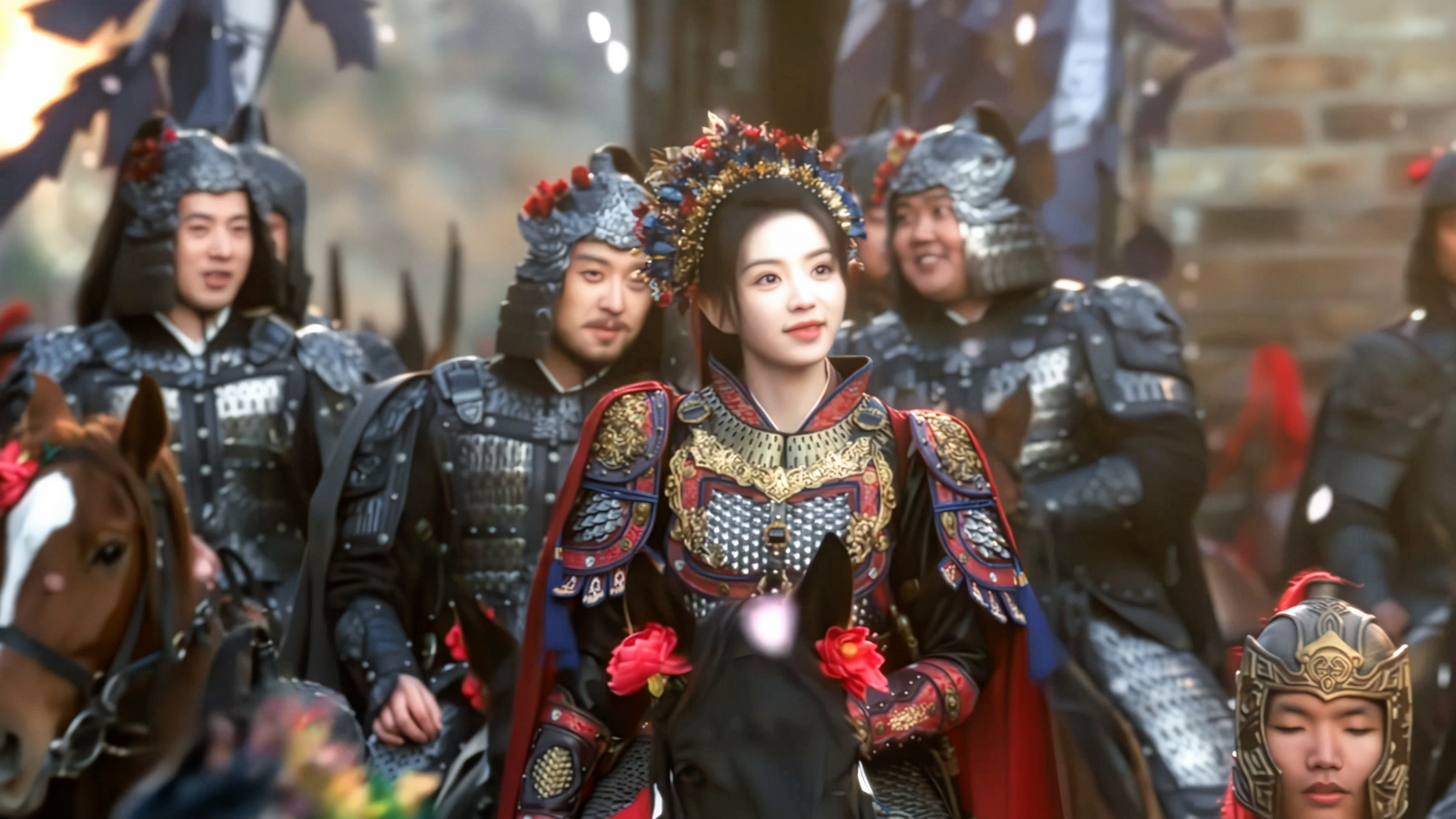 山君 你好威风啊田曦薇簪花将军转场 田曦薇逐玉