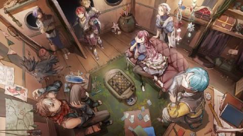 【《伊苏10》新视觉图】《伊苏10》新视觉图公布，展示了众多游戏角色在船舱中聚集