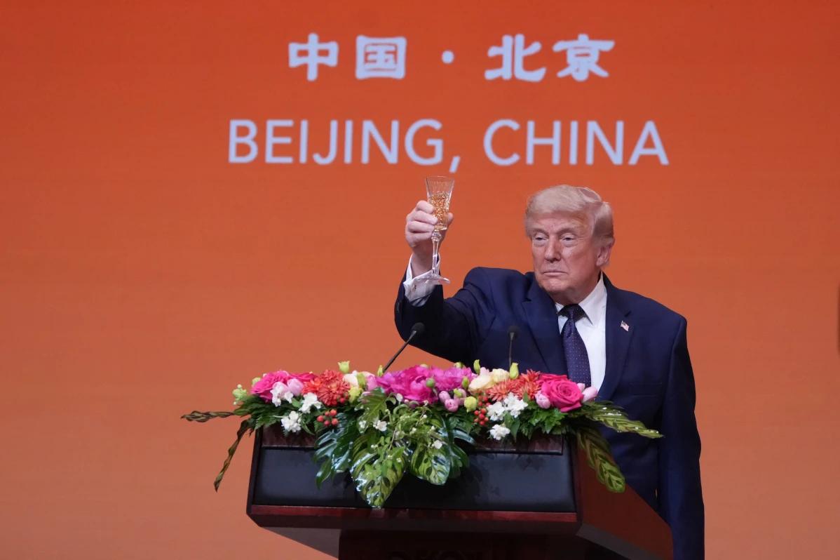 “……更进一步，表示‘中华民族伟大复兴’与‘让美国再次伟大’可以相辅相成。”中国