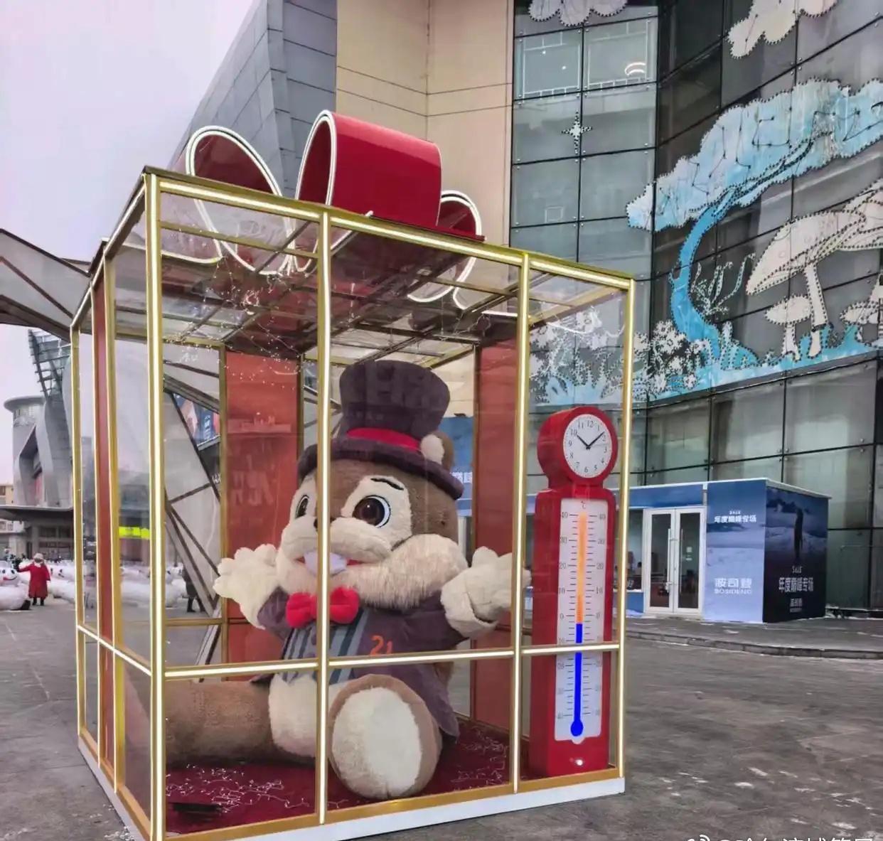 【香坊区打造特色灯饰景观带 松鼠礼盒温度计上线】大红灯笼与中国结让冰城街头充满了