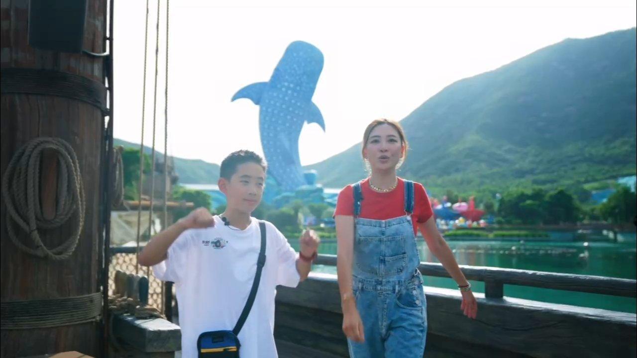 #应采儿Jasper动物园vlog##应采儿带娃超绝松弛感#哇，《爸爸去哪儿》的