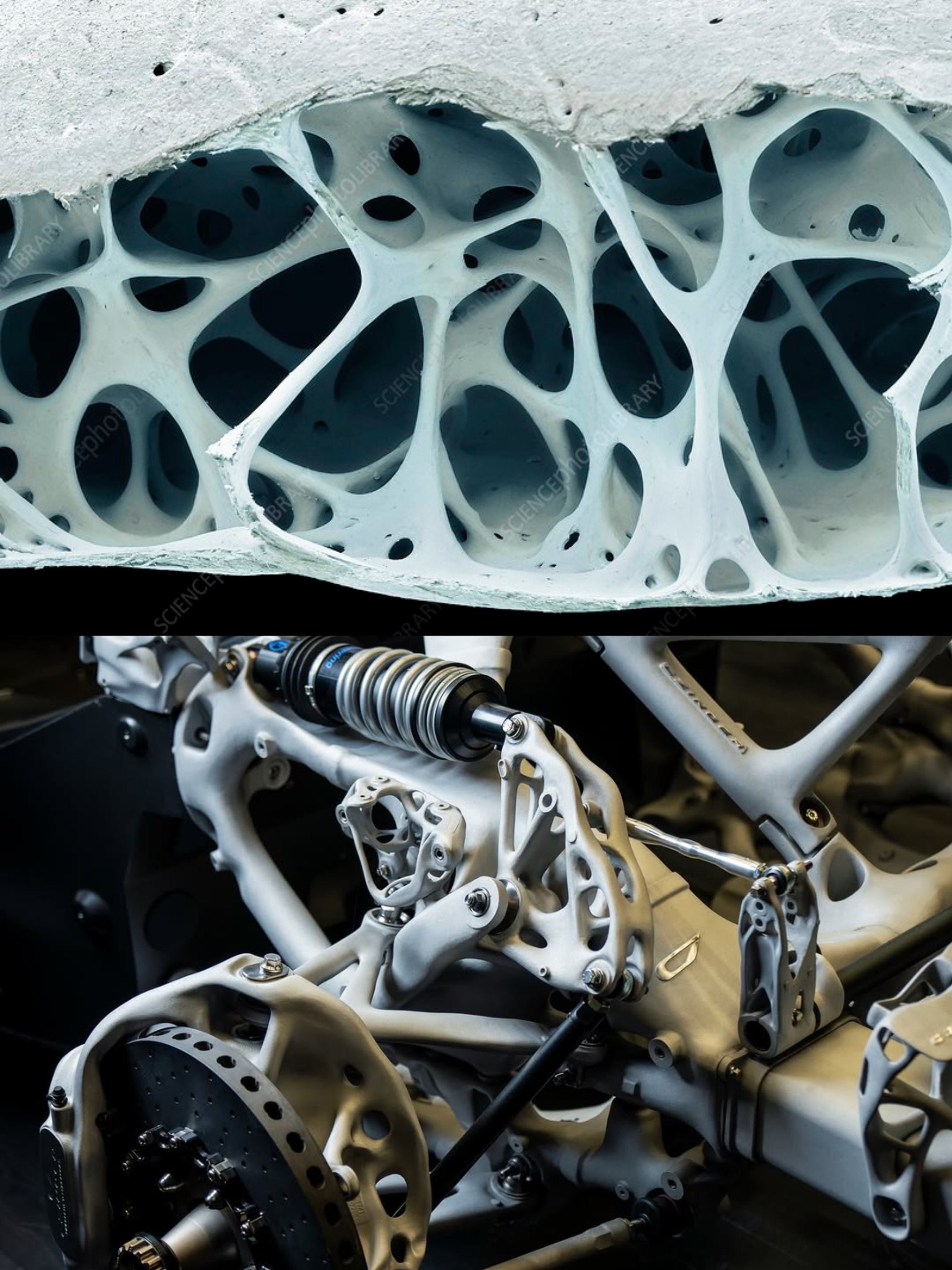 一天一张文艺照 鸟类中空骨骼 ＆ 3D打印汽车结构件 