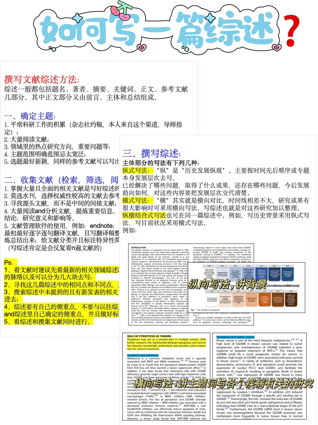 🌟🥸分享保姆级写综述方法～