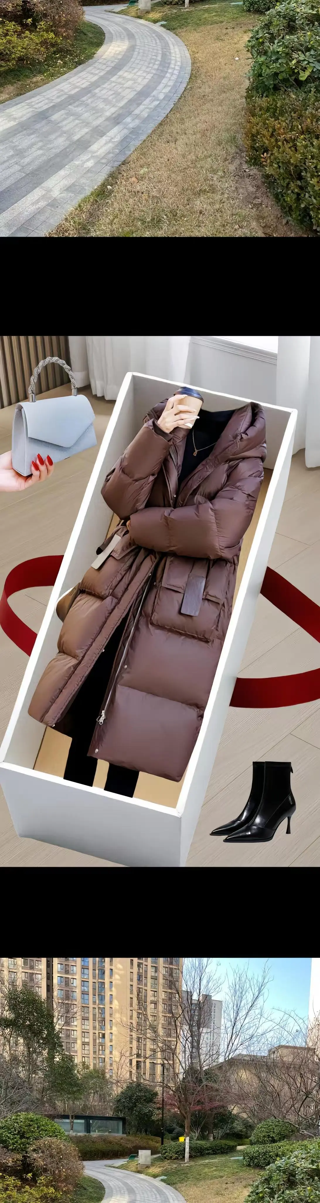 秋冬韩版棉服，新款韩版棉服闪亮登场！连帽设计，无惧风雨。中长款版型，遮...