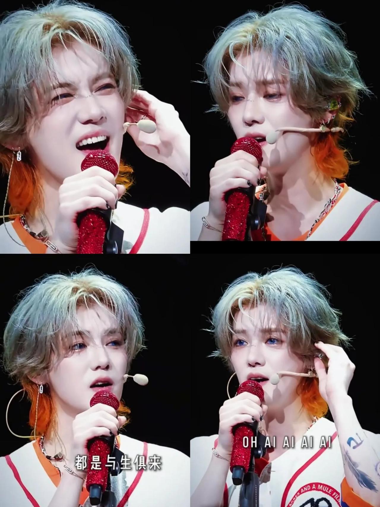 以为是谁呢，原来是被颜值耽误的歌唱艺术家鹿晗，虽然歌唱的也不错，但超高颜值，第一