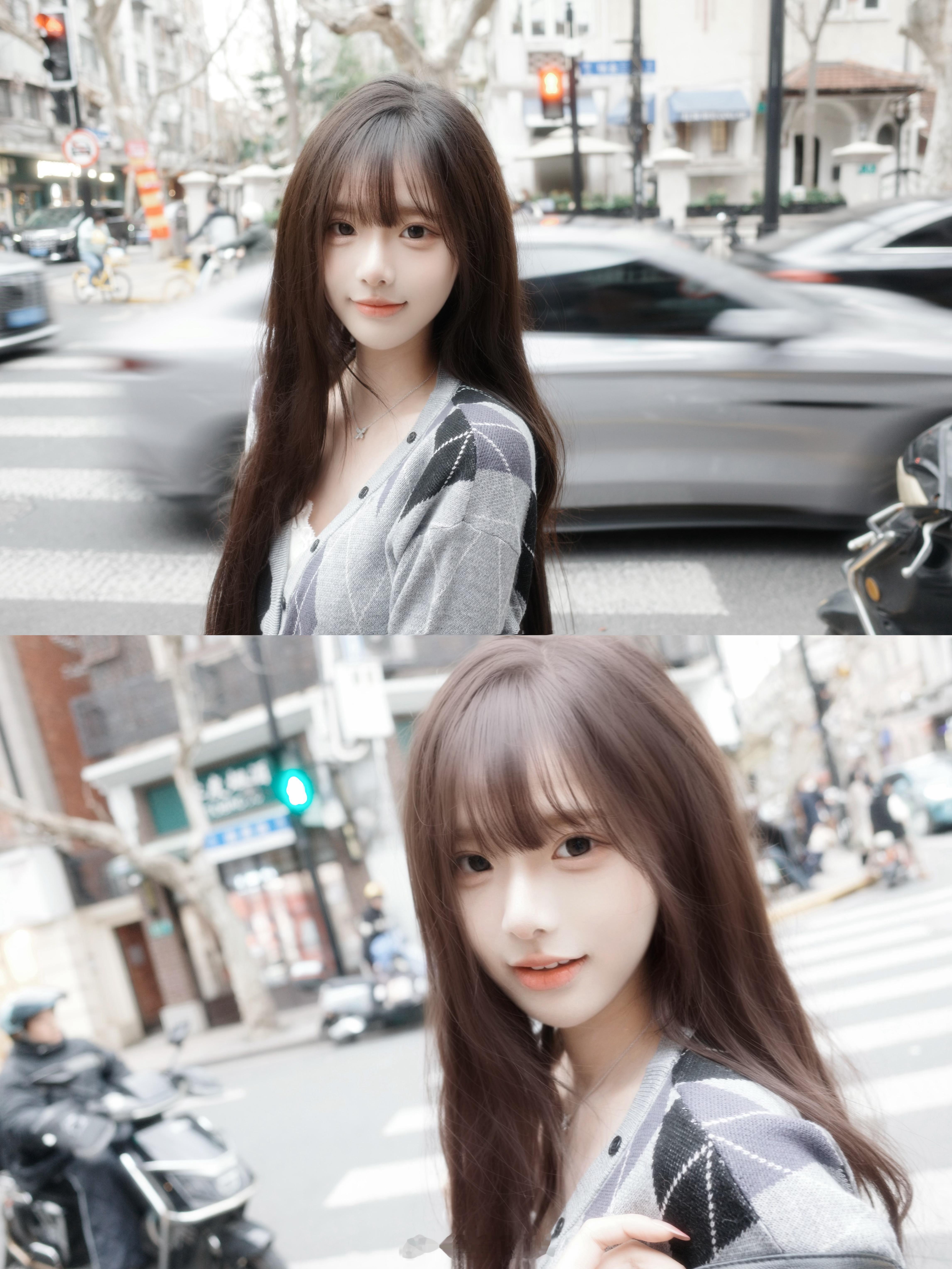 你温柔的长发 在风中划过嘴角 