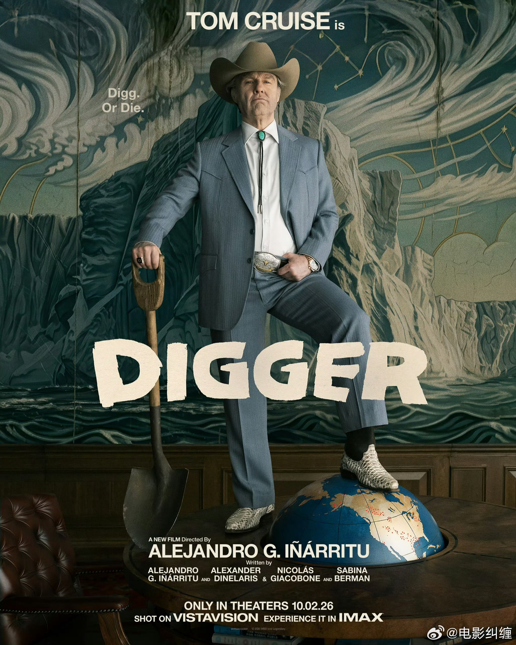 阿汤哥新片《挖掘者》发布新海报，上周才完成试映，阿汤哥距离奥斯卡最近一次。 