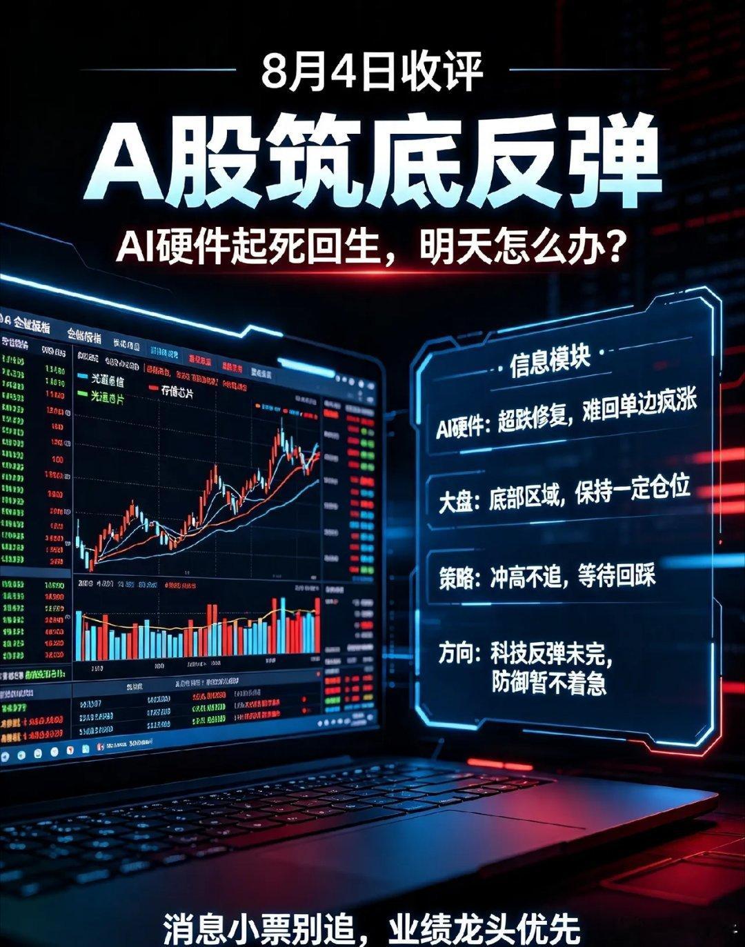 8.4日收评:Ai硬件起死回生,是昙花一现吗？明天A股怎么办？一、先来说下AI硬
