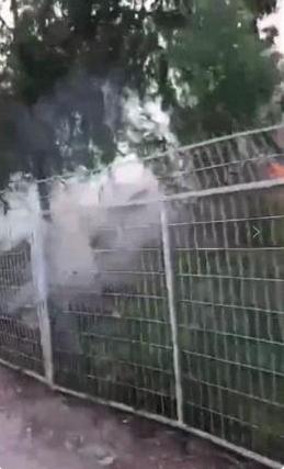 宿州市埇桥区曹村镇，闵贤集北闵祠村内的闵墓失火了！

闵祠闵墓是春秋先贤闵子骞的