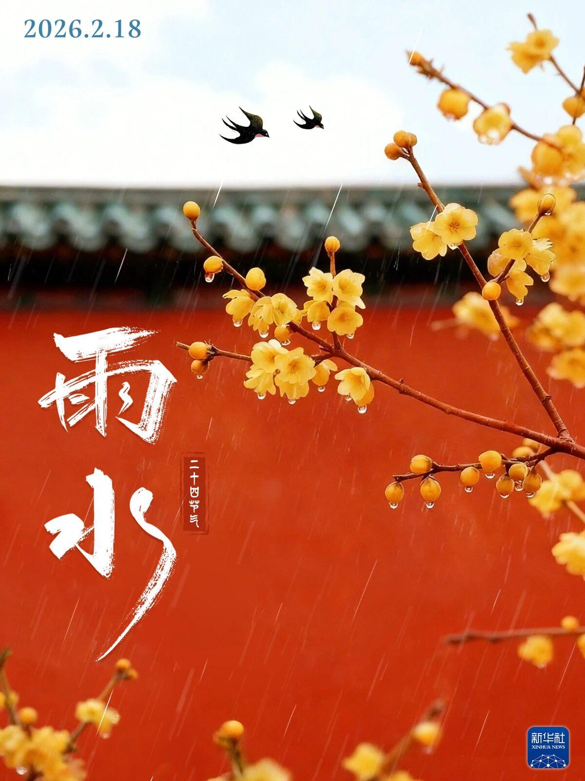 今日雨水💦
早春已至，与万物同醒
把希望撒进沃土
将梦想融入奋斗
梦里落一场酥