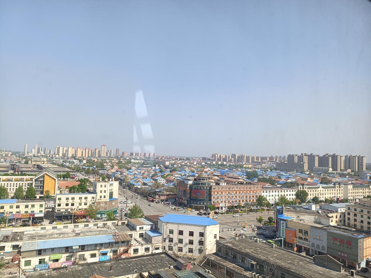 高空拍摄的曹县城(部分)