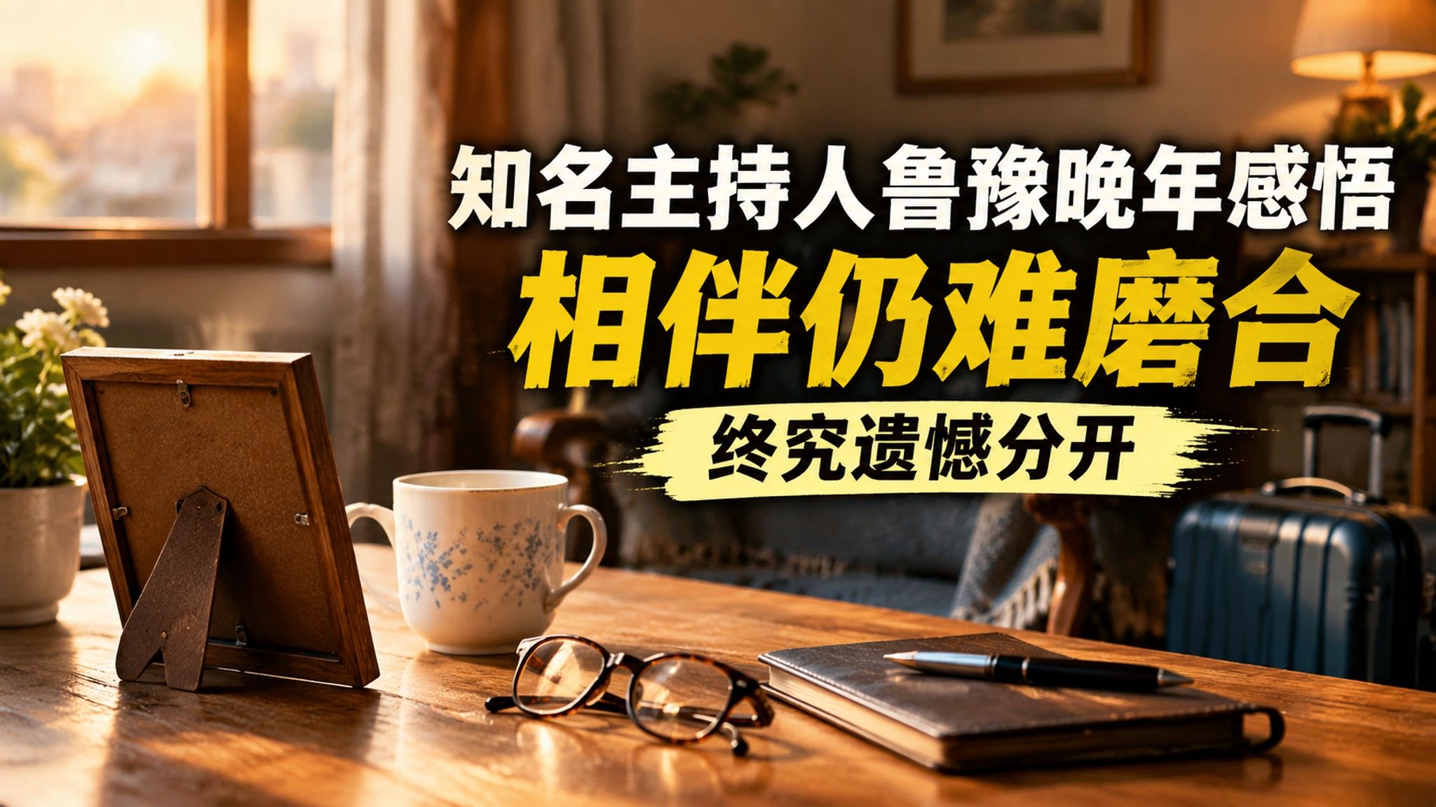 知名主持人鲁豫晚年感悟，相伴仍难磨合，终究遗憾分开