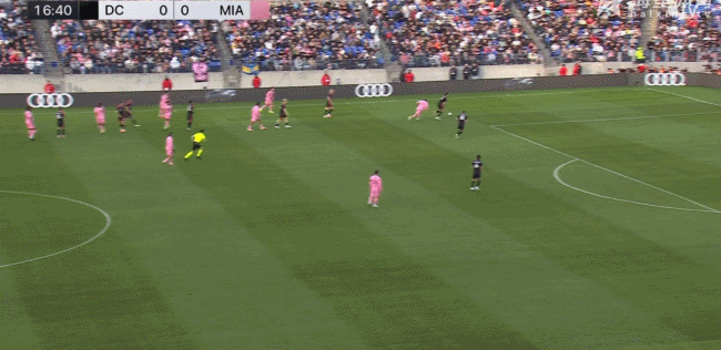 德保罗破门！！迈阿密国际领先！！塞戈维亚横传助攻！华盛顿联vs迈阿密国际