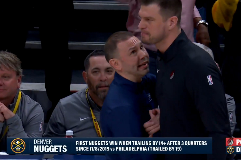 开拓者25记三分创纪录，一度领先14分，最终加时赛还是被掘金收了。我有三个字不知