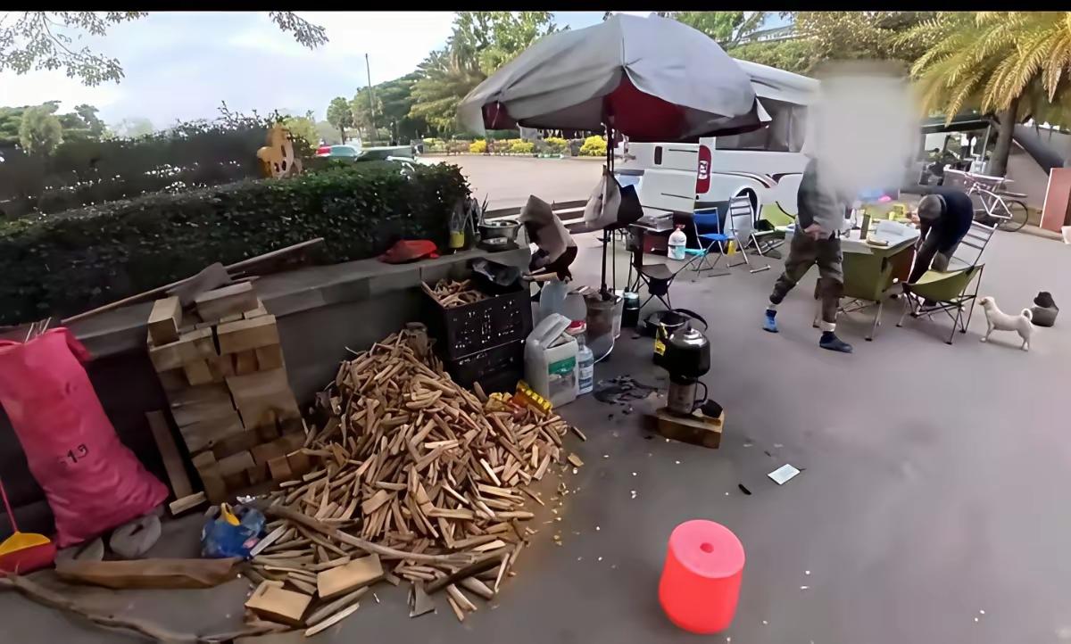 这是妥妥地把公园当做自家宅基地了呗！咋没城管来管管这些人呢？自驾房车来旅游，我们