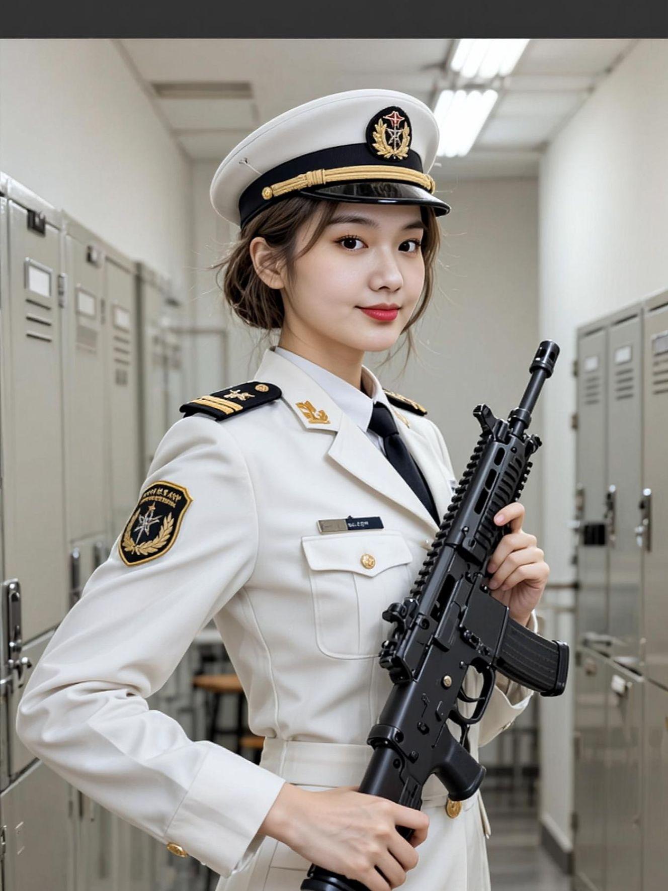 军人风采。守护万家灯火