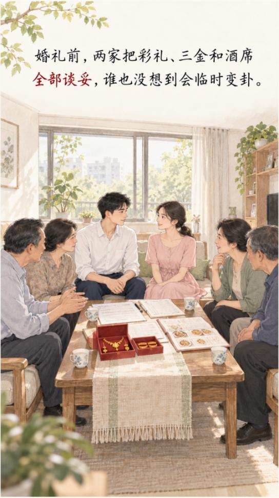 婚礼当天，新娘要 88888 元下车费，新郎转身走人。

这是河南流传很广的一桩