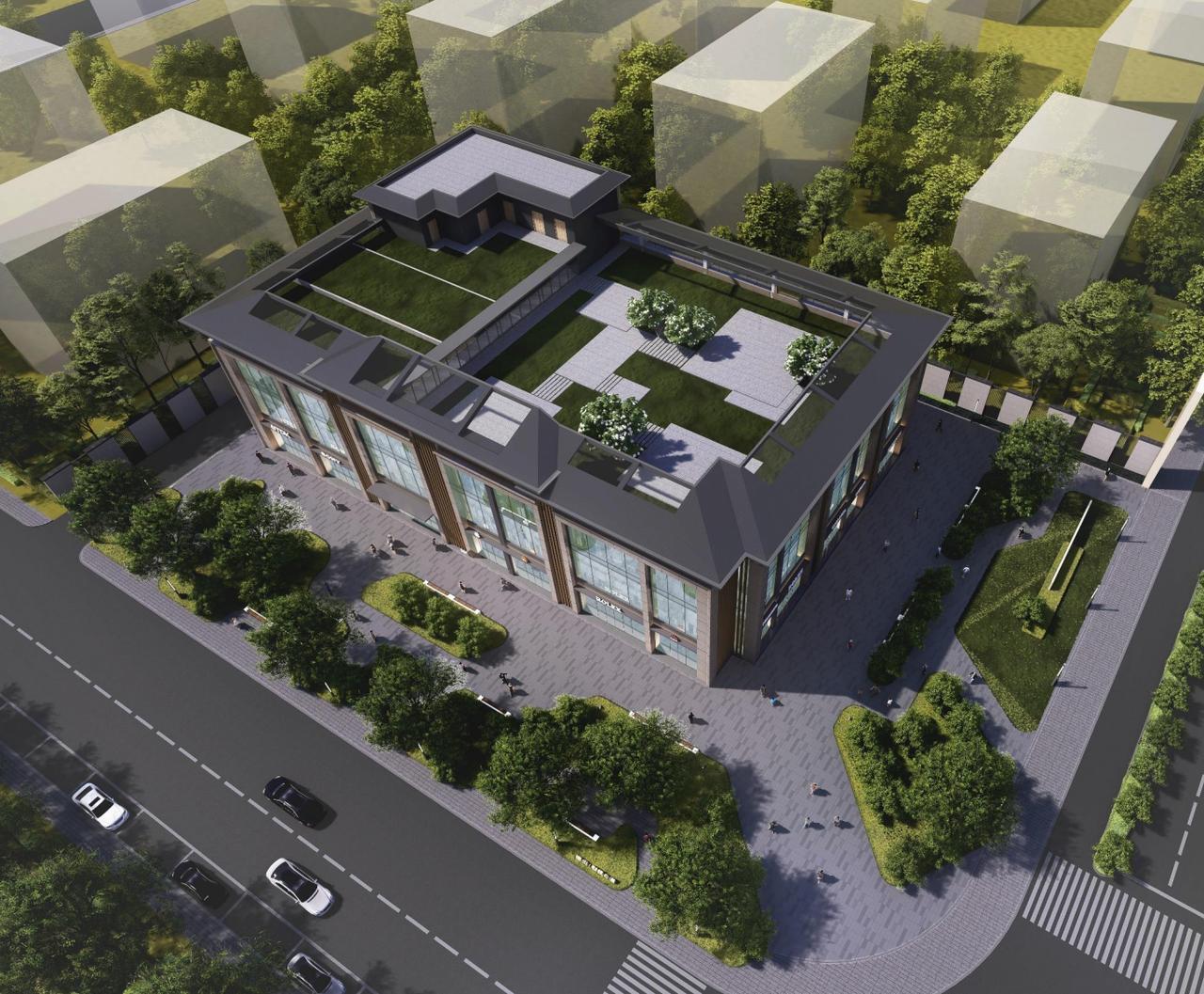 郑州这个小地标规模虽小，但总算很快建成了！
位于郑东新区地秀街东、农业东路北的建