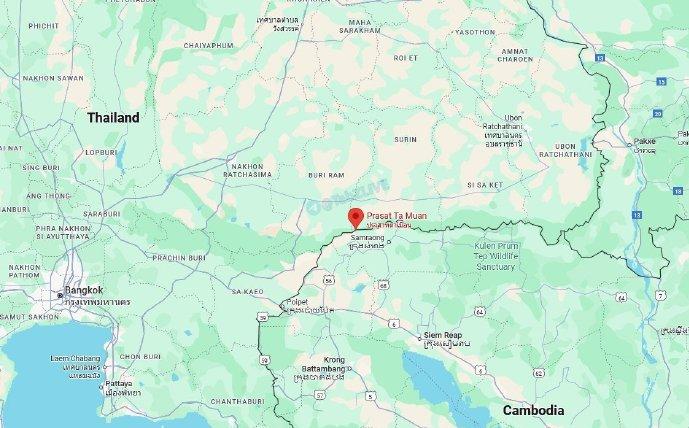 今天，泰国和柬埔寨因两国边境争议地区地雷爆炸致泰国士兵重伤事件而爆发了冲突。
