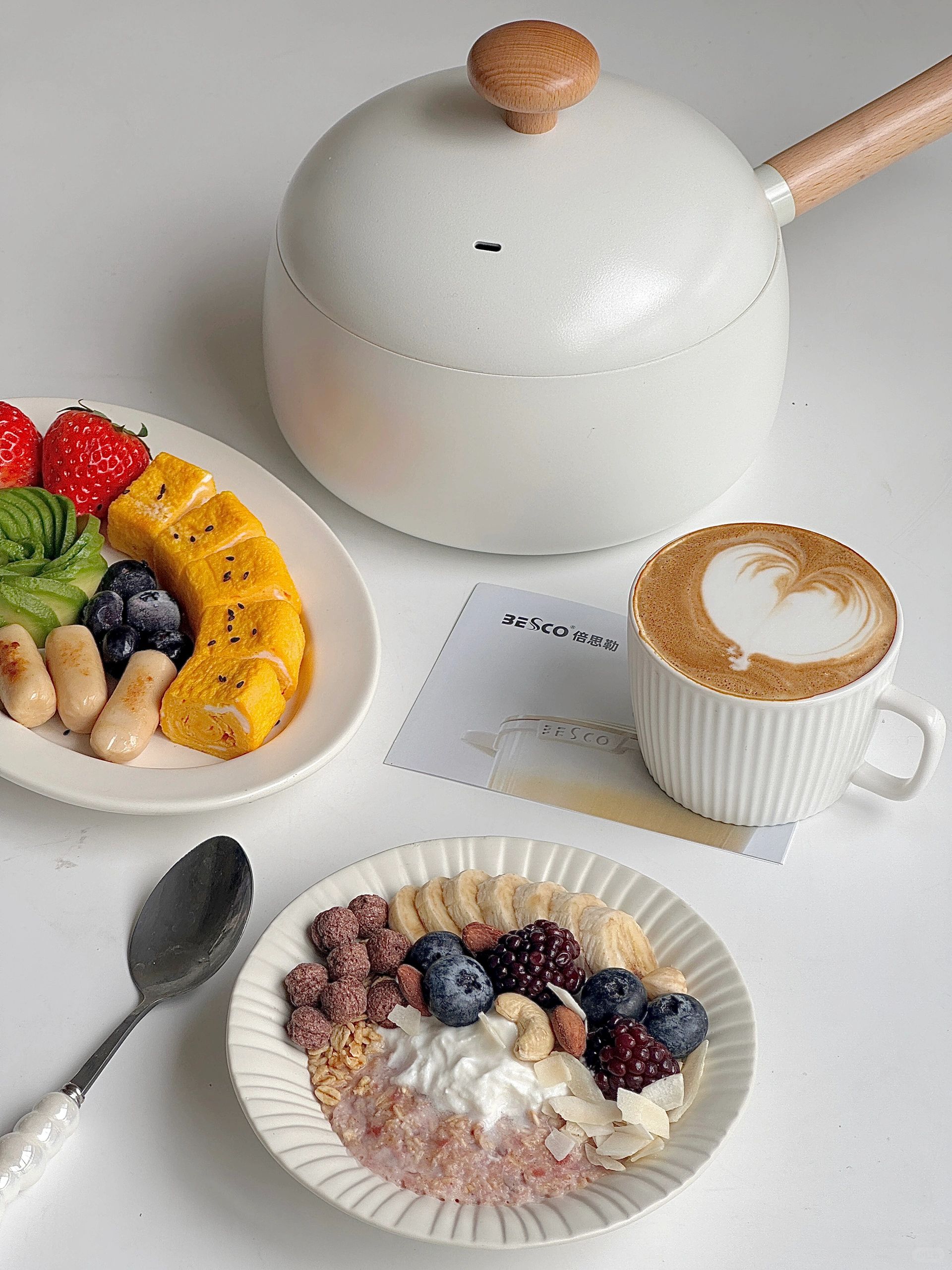 元气早餐｜燕麦酸奶碗🥣&厚蛋烧早餐盘